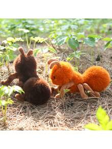 1pc 25cm/9.84in Realistic Insect Animal Ant Series Plush Doll - Cute Small Ant Simulation Plush Doll - Multicolor - View 9