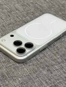 Matte Semi-Transparent Anti-Fall Shock-Proof Soft Case, Minimalist Design With Wireless Charging Magnetic Function, Compatible With Apple 17 Pro Max, 15, 17, 16 Pro, 16, 12, 13, 15 Pro Max, 14, 15, 16 Plus, 17 Air - White - View 3