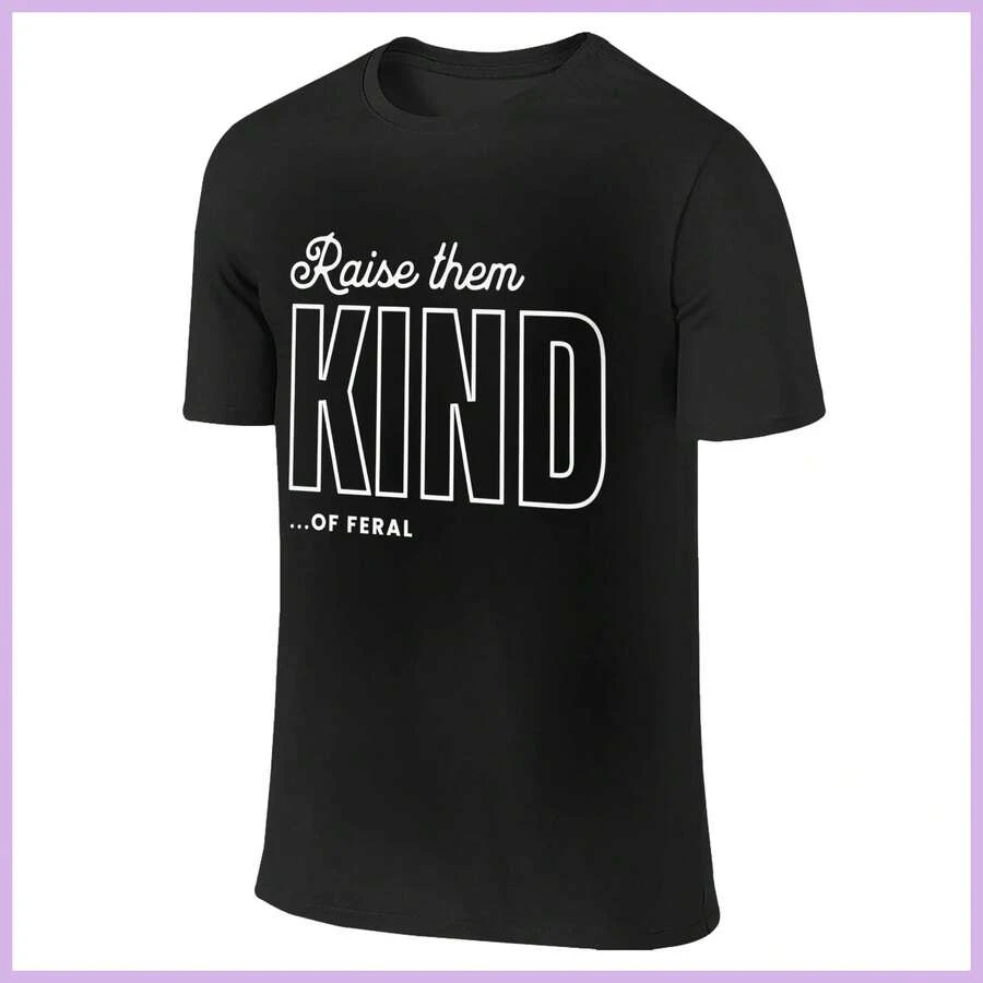 Camiseta 'Raise Them ', Camiseta 'Raise Them Kind Mom', Divertida para el Día de la Madre, para Mamá de Niños, Mama Boys, Ropa Casual para Mujer, Camisetas Suaves y Ajustadas para Mujer - Negro - Ver 1