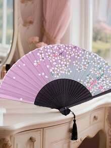 Unisex Personalized Customized New Fashion Folding Fans, Dance Props, Summer Fans, Bridesmaid Fans Wedding Dresses, Wedding Gifts, Travel Fans - Multicolor - View 6