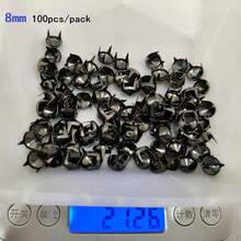 50/100pcs/Pack 3-10mm 4 Claw Cone Spike Rivets Studs Spots Nailhead Punk Rock DIY Leather Craft For Clothing Bag Shoes Parts Decoration - A - View 28