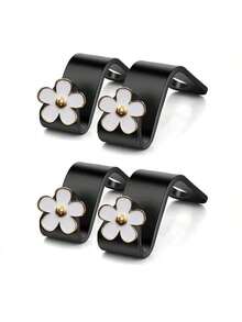4pcs/2pcs Flower Car Seat Back Hooks, Car Rear Seat Storage Hooks, Decorative Practical Car Accessories - S Hook - View 21
