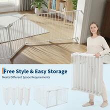 Baby Protection Gate - 8 Pieces - White - View 5