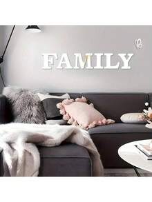7-Piece Set Of Family Butterfly Themed Thickened Mirror Acrylic Wall Stickers - Self-Adhesive, Shatterproof, Suitable For Living Room, Bedroom, Office And Dormitory Decoration, Room Decoration, Home Decoration, Wall Decoration, Bathroom Decoration, Bedroom Decoration, Room Decoration Supplies, Living Room Decoration, House Decoration, Home Decoration, Living Room Wall Art, Wallpaper Stickers - Silver - View 4