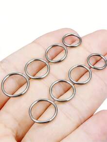 1 pièce Boucles d'oreilles créoles en acier inoxydable de 6 à 16 mm, boucles d'oreilles rondes à charnière, créoles pour cartilage, boucles d'oreilles clip-on sans soudure, résistantes à la rouille et à la corrosion, confortables à porter, convenant aux boucles d'oreilles/anneaux de nez/anneaux de cartilage/anneaux de lèvre, unisexe, convenant pour un port quotidien, les fêtes, les festivals, les sorties - Acier - Voir 3