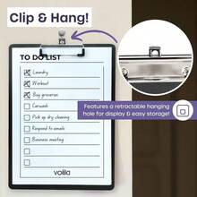 2/4个A4尺寸书写板 - 黑色书写板，金属夹，适用于笔记、纸张、文件和图纸（黑色） - A4 - 查看 2