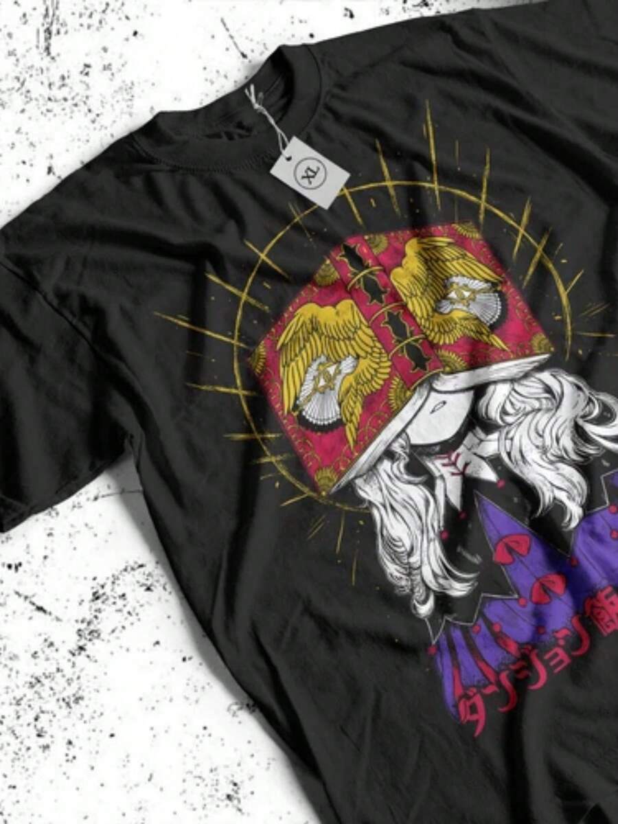 Senshi-Shirt Senshi Food Delicious In Dungeon Anime Japanese Shirt - Black - View 1