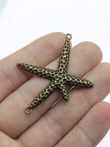 3pcs 40x33mm Starfish Connector Charms For DIY Bracelet Making Necklace Making Jewelry Making Handmade Craft Findings - Starfish Connector - View 5