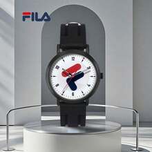 FILA 38-6544 大Logo硅胶石英表 38毫米表盘 30米防水 学生情侣运动腕表 - 均碼 - 查看 1