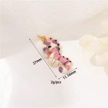 1件铜质时尚创意兔子、大象、蘑菇吊坠，多功能高端DIY手链、项链、耳环饰品配件 - 彩色 - 查看 33