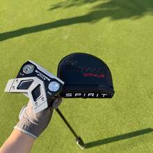 1pc ENCORE SPIRIT Low Torque Series Push Putter, 86.36cm Right-Handed, Matte Black Steel Shaft And Black & White PU Grip, High Stability Precision Putter, Suitable For Golf Practice, Suitable For Male And Female Golfers, Professional Right-Handed Putter - Black - View 7