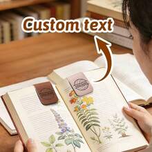 Dấu trang từ tính bằng da PU có thể tùy chỉnh - Có thể tùy chỉnh với tên và thiết kế hình cầu, kẹp trang thời trang, kẹp sổ tay, bền và thiết thực, món quà lý tưởng cho bạn bè, anh chị em, bạn học, gia đình, đồng nghiệp và những người hâm mộ bóng đá yêu thích đọc sách. - Nhiều màu - Xem 4