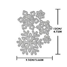 Creative Snowflake Dies, DIY Scrapbooking Album And Embossing Stencil, Greeting Card Making Tool, Card Paper Cutting Crafts ,Gift Card Making Template Die Cuts. - Silver - View 9