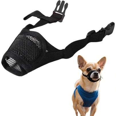 Adjustable Breathable Anti-Bite Dog Muzzle, Suitable For Small & Medium Dogs, Anti-Bite Pet Supplies For Small, Medium & Large Dogs