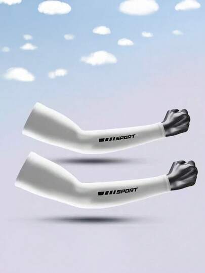 1 Pair Fashion Versatile Breathable Ice Silk Arm Sleeves, Suitable For Men And Women, Outdoor Cycling UV Protection, Ideal For Daily Wear And Vacation, Exquisite Gift