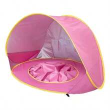 Luxury Portable Beach Tent, Suitable For 4-6 Years Old Children, Equipped With Rapid Open Sunshade Canopy And Water Play Tent, Convenient Storage, Camping Equipment - Multicolor - View 9