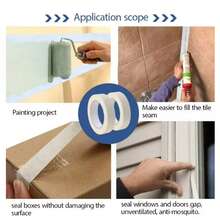 1 pieza Cinta adhesiva de 1,5 cm de ancho para bordes de pintura de diamantes, herramienta DIY, accesorio de bordado de diamantes, cinta de papel de un solo lado - Estilo aleatorio - Ver 8