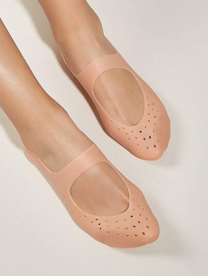 yuluan 1 Pair High Quality Silicone Leg Warmers, Silicone Foot Sleeves, Beach Leg Warmers Protector, Thickened Foot Care Sleeve For Softening Calluses, Suitable For Men And Women