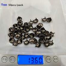 50/100pcs/Pack 3-10mm 4 Claw Cone Spike Rivets Studs Spots Nailhead Punk Rock DIY Leather Craft For Clothing Bag Shoes Parts Decoration - A - View 35