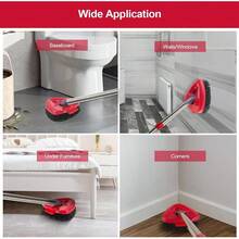 2 Pack Scrub Brushes, Floor Cleaning Brush Scrubber Replacements Compatible For O Cedar EasyWring 1-Tank Spin Mop System, Scrub Brush Attachment For Cleaning Bathroom, Kitchen, Tub And Tile - 2 把擦洗刷 - 查看 5