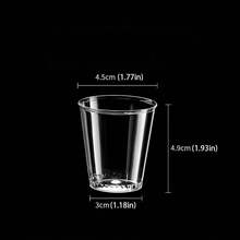 50pcs 1.7oz Clear Hard Plastic Mini Cups - Reusable Disposable Shot Glasses, Heavy Duty Tasting Cups For Dessert, Espresso, Wedding & Party Appetizers - 透明 - 查看 6