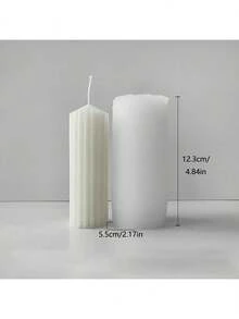 Striped Wave Cylinder DIY Handmade Fragrance Plaster Multifunctional Silicone Mold - Cylinder - View 5