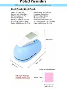 2026 New Model - Best-Selling Model - 1 Piece - DIY Stamp Puncher, Toothed Puncher With Embossing - Multicolor - View 5