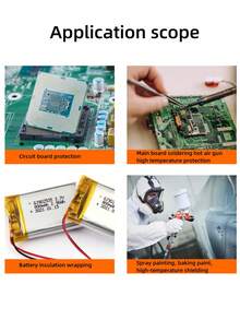 PET High-Temperature Tape, Anti-Static Insulation Shielding Special Tape, High Temperature Resistant, Polyimide Film Tape, No Residual Adhesive, Insulation, High Temperature Resistant, Electrical Gold Finger Tape, Heat-Resistant Tape, Suitable For Circuit Boards, Mobile Phone Data Cables, And Batteriesthermal Sublimation Protection - one-size - View 4