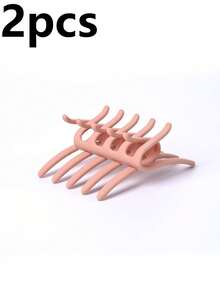 2pcs Women's Minimalist Cross Hair Clips, Exuding Elegant Charm - Solid Color - View 14