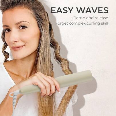 HYUNDAI Electric Egg Roll Curling Iron, Ceramic Curling Iron, 3 Temperatures Adjustable, Portable Heated Curling Iron