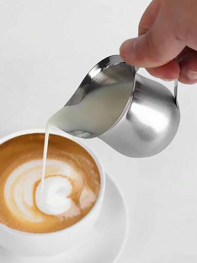 Stainless Steel Milk Frothing Pitcher, Barista Tool For Latte Art, Suitable For Espresso, Latte, Cappuccino, Hot Chocolate, Back To School Essential