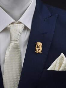 1 pieza Broche de foto personalizado - Insignia de foto de pareja esmaltada personalizada, adecuada para hombres y mujeres, regalo de aniversario y Día de San Valentín, broche con logotipo, insignia personalizada - Dorado - Ver 7