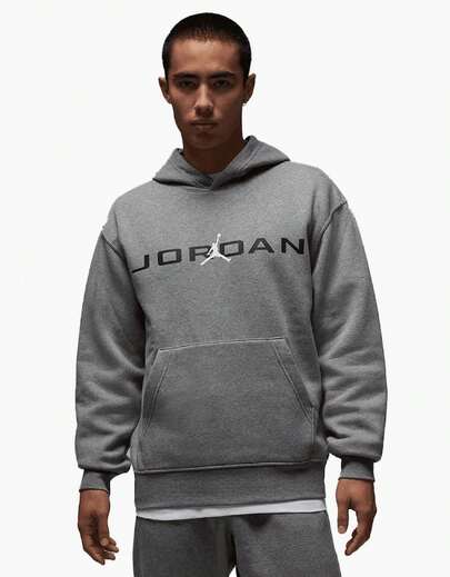  Nike Jordan Classic Overhead Hoodie Charcoal FREE UK DELIVERY Regular Fit 100% Cotton Machine Washable