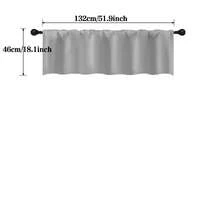 Cortina pequeña opaca, cortina para ventana de caravana/autocaravana, cortina parasol, diseño minimalista de unicolor, con bolsillo para barra para una fácil instalación, adecuada para caravana, autocaravana, dormitorio, sala de estar, cocina - Gris 1 pieza - Ver 9
