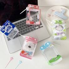 1個 3D牛奶盒透明娃娃收納袋 學生娃娃收納袋 出遊娃娃展示袋 - 收納包 - 查看 4