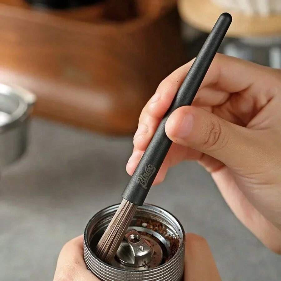 Cepillo de limpieza de nailon para molinillo de café, accesorio de cepillo de limpieza para máquina de espresso - Multicolor - Ver 1