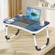 Mesa plegable, mesa plegable de estudio, mesa plegable de oficina, mesa plegable de cama, mesa plegable multifuncional, mesa plegable para exteriores - Mesa plegable - 144 Jungle - Ver 3