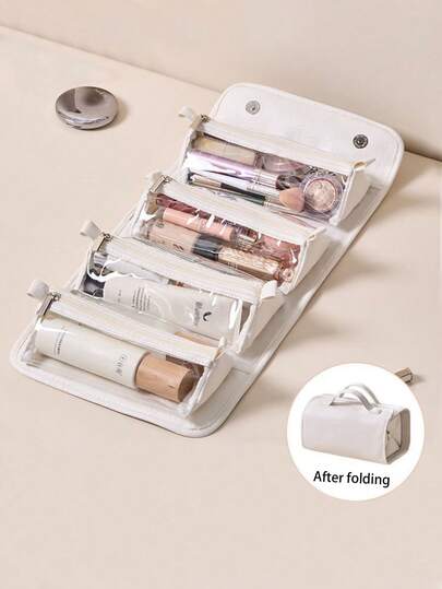 1pc Fashionable Versatile Portable Detachable Foldable Women Handbag With Large Capacity, Suitable For Home, Outdoor And Travel