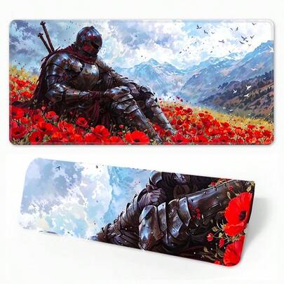 高性能防水超大像素横向电脑鼠标垫，加厚防滑边缘，适用于游戏、电竞、台式电脑