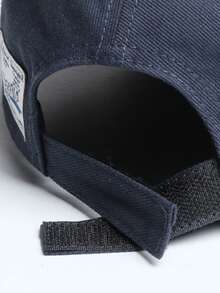 1顶男女通用复古贴布短檐棒球帽，柔软帽冠，街头风可调节工作帽，户外滑板帽，适合日常佩戴 - A - 查看 8