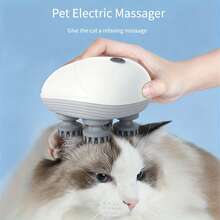 1 pieza Herramienta de masaje manual para mascotas, adecuada para perros y gatos - Rascador eléctrico para gatos y perros con carga USB, alivio de picazón en la cabeza/espalda, relajación de la tensión muscular, regalo, presente de celebración - Multicolor - Ver 2