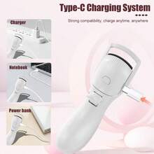 Rizador de pestañas eléctrico recargable, control de temperatura de 3 niveles, rizado y moldeado duradero, rizador de pestañas perfecto para unas pestañas hermosas - Multicolor - Ver 8