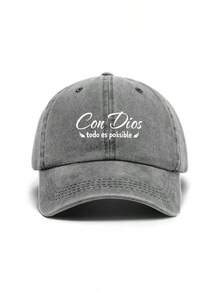 1 Pc  PUERTO RICO Print Washed Baseball Cap Classic Casual Stylish Vintage Soft Sweatband Adjustable Size Lightweight Versatile Dad Hat Suitable Outdoor Sports Daily Wear Party Vacation Families And Friends - DebiiRARMaSOTos - 查看 10
