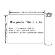 [Glow-In-The-Dark] Glow-In-The-Dark Fabric By The Yard | 19.68x56.29" | Reflective Polyester | Hand Wash Only | DIY Clothing & Crafts - Default - View 3