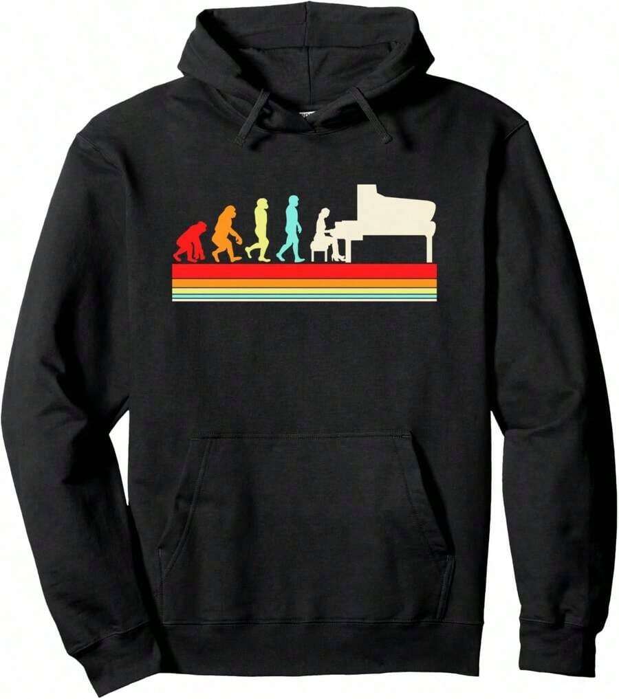 Piano Compatible - Musician And Pianist Hoodie - Red - View 1