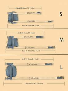 PETCHIC Cute Dinosaur Design Dog Harness Leash Set, Includes Backpack And Leash, Adjustable Soft Plush Material, Zipper Pocket, Suitable For Small Dogs & Cats, Non-Pulling, Pet Lover Birthday Gift & Pet Supplies - Multicolor - View 5