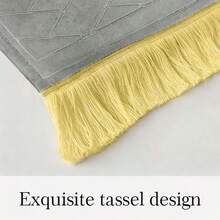 1件/2件装 65厘米*115厘米 法兰绒祈祷垫，厚实柔软材质，便携舒适，防滑设计，适合开斋节和旅行使用。 - 駝色 - 查看 7