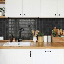 1/24pcs Splash Guard Peel And Stick Subway Tile, 3D Self-Adhesive Wall Tile, Kitchen And Bathroom Backsplash, Waterproof Bathroom Kitchen Sticker, Home Decor - Ideal For DIY Kitchen, Bathroom, Laundry Room, RV And Fireplace - D-pBS-005 - View 3