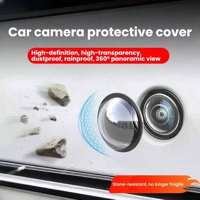 360 Degree Camera Lens Protective Cover, Suitable For , , , And Other Car Models, Prevents Sand And Collision Damage
