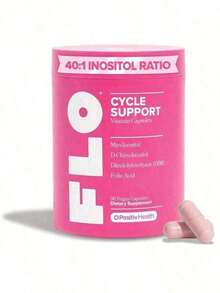 Hormone Balance & Cycle Support Vitamins By FLO: Supplement For Women With Myo-Inositol & D-Chiro-Inositol (40:1 Ratio), DIM, And Folic Acid - 1 Pack - 查看 3
